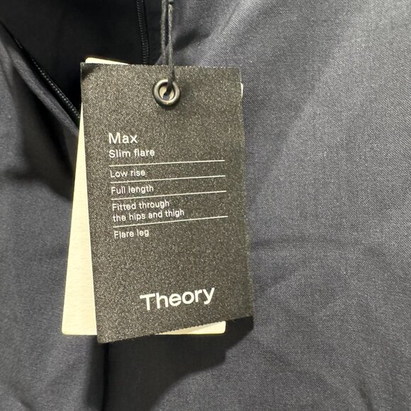 NWT Theory Tailored Pant in Sevona Stretch Wool - Navy (Size 10) - Picture 8 of 8